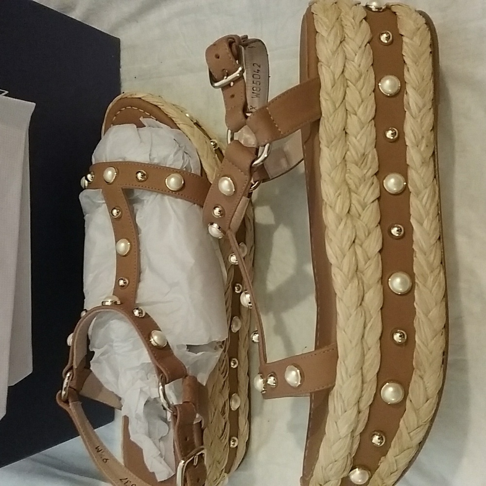 Stuart Weitzman Nib Sandals 9.5 Vachetta - image 5